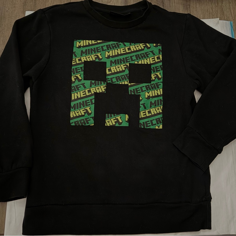 MAD Engine Black Joggers with Bright Green Minecraft Graphics - Picture 4 of 5